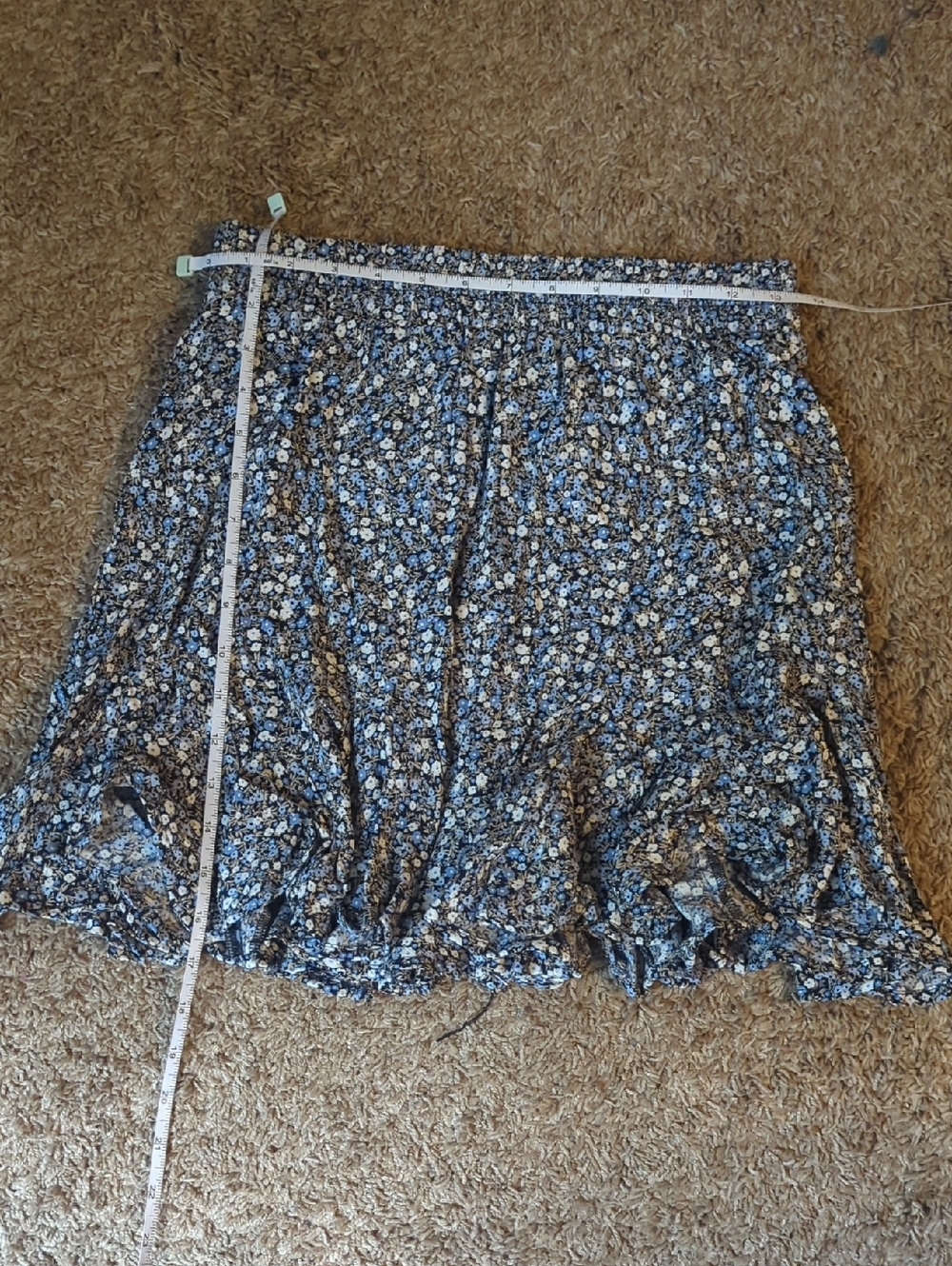LOFT Outlet Petite Blue Floral Mini Skirt